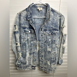 Bibi size S distressed denim jacket